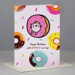 "Donut" Iron-On Patch Card