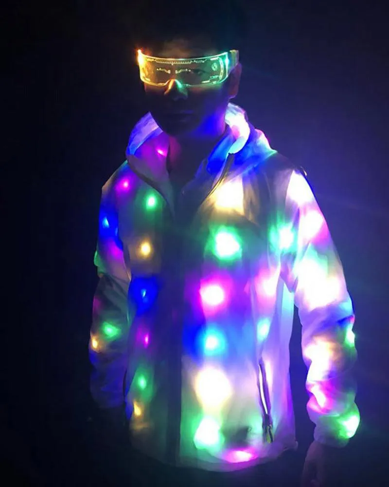 Rave Clothing Led Colorful Light Up Jacket