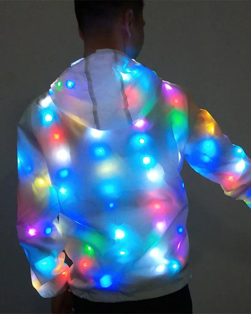 Rave Clothing Led Colorful Light Up Jacket