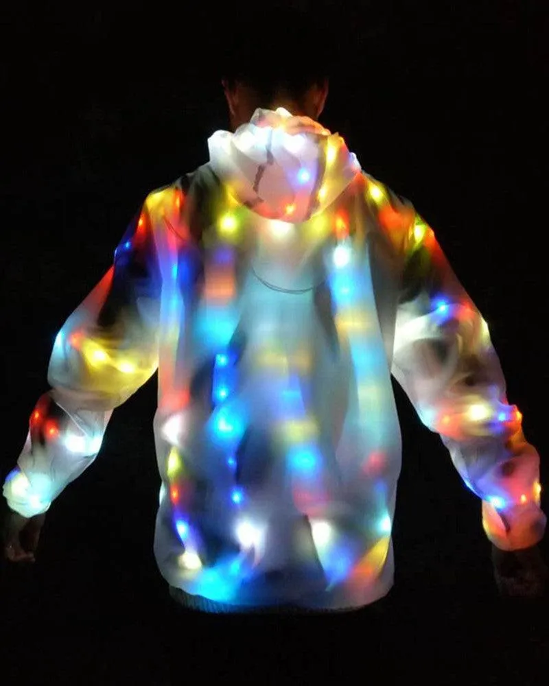 Rave Clothing Led Colorful Light Up Jacket