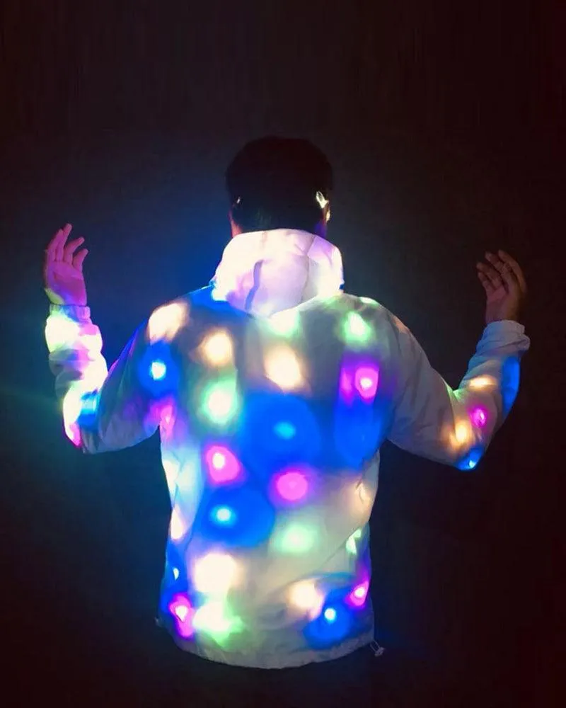 Rave Clothing Led Colorful Light Up Jacket