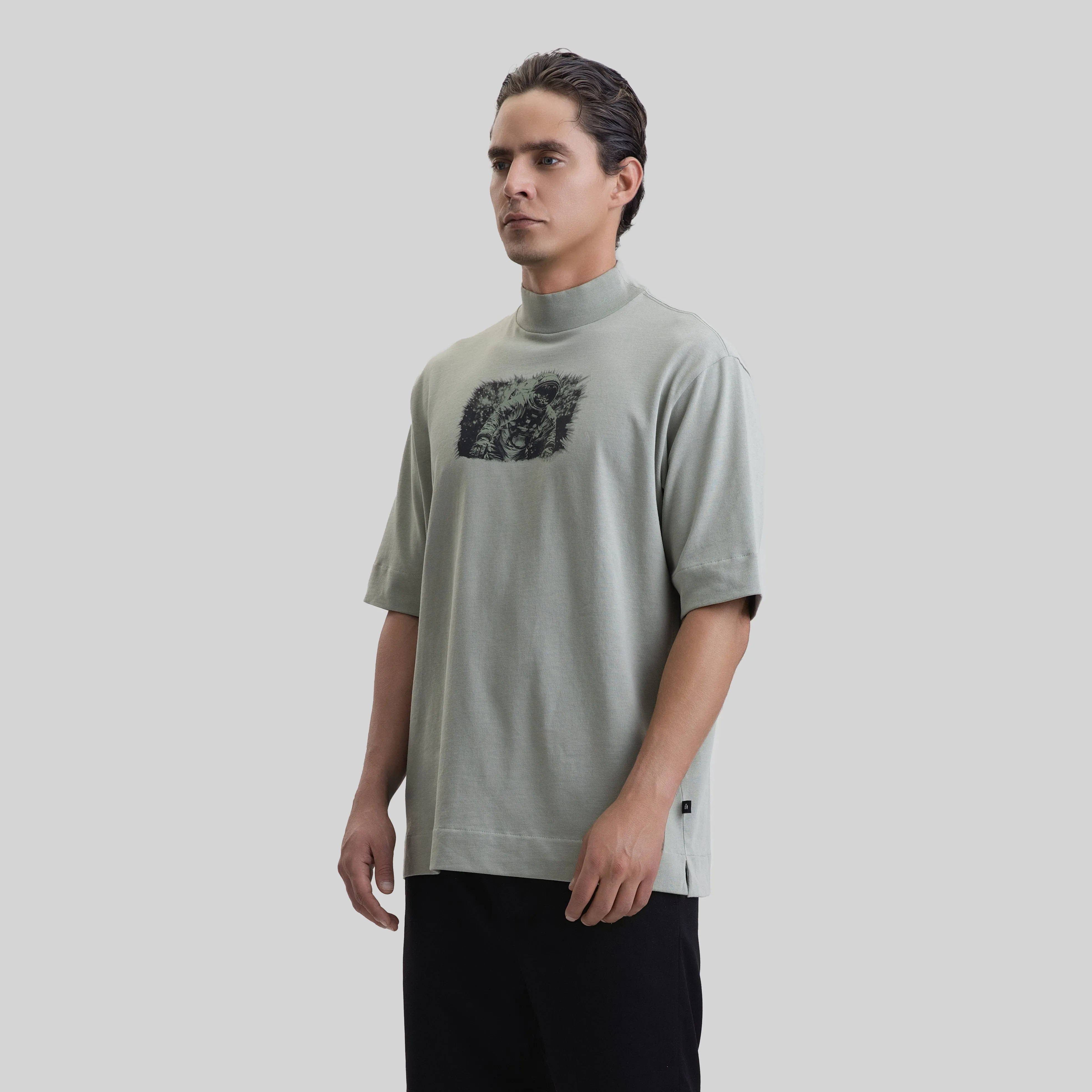 ROUGE T-SHIRT OVERSIZE SEA GRASS