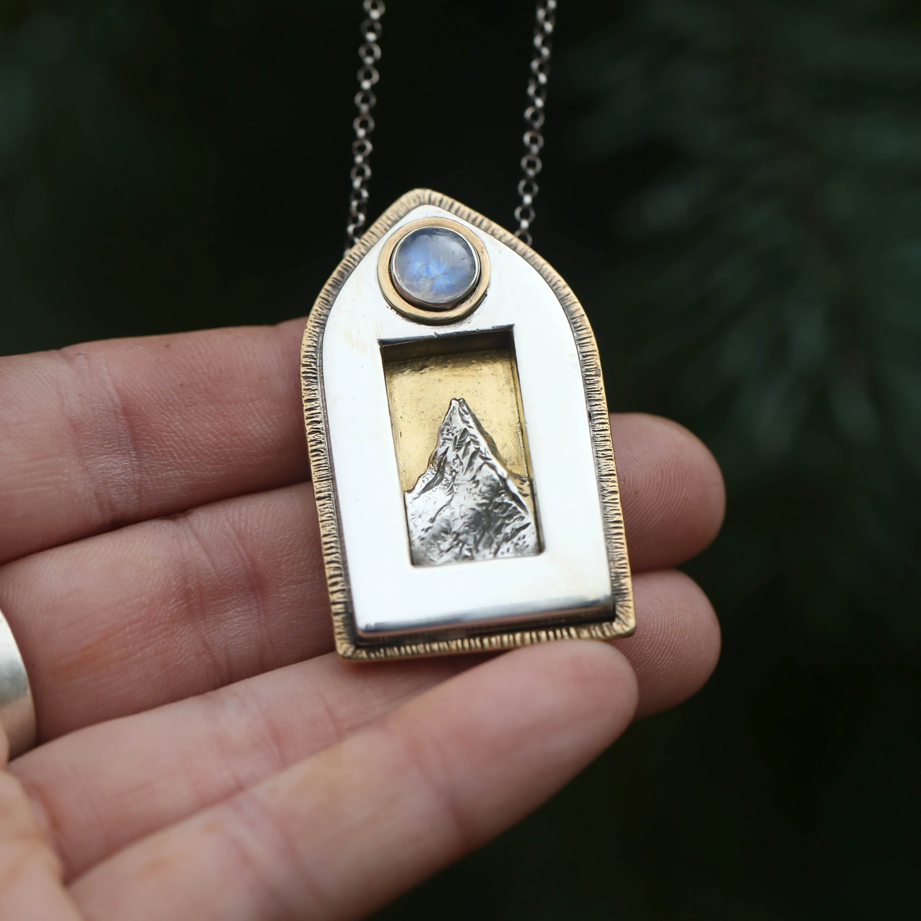 Sun and Moon Shrine Pendant