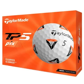 Taylormade TP5 PIX Golf Balls 12 Pack - White