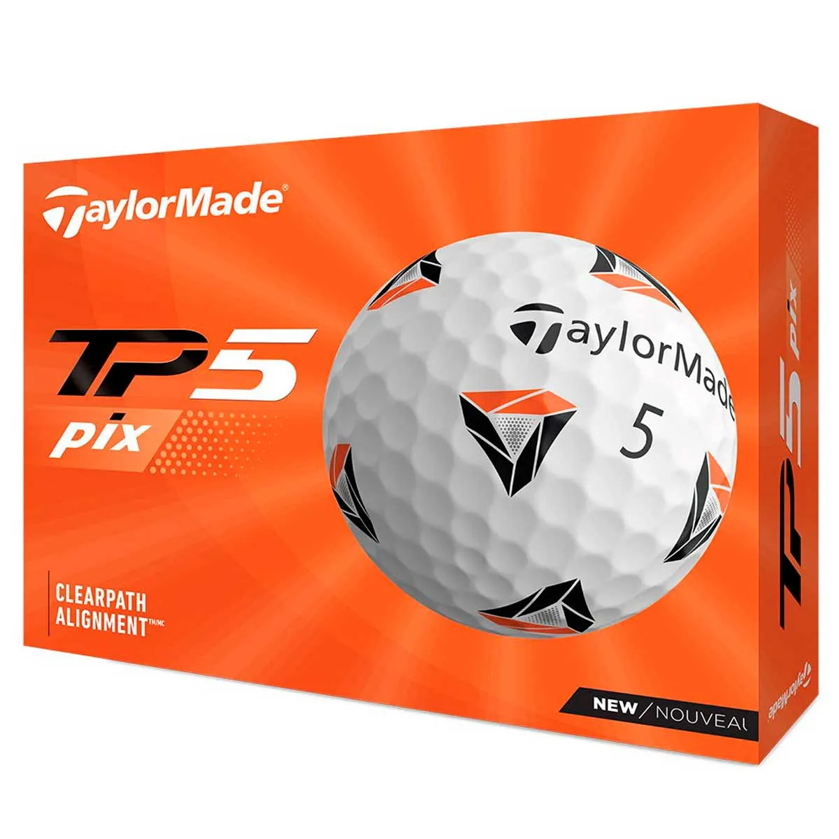 Taylormade TP5 PIX Golf Balls 12 Pack - White