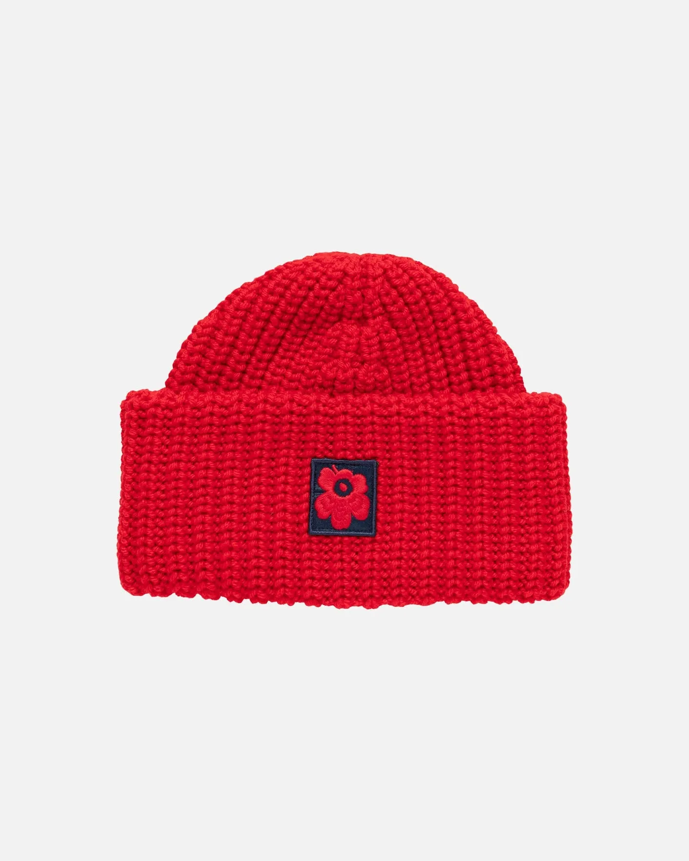 tilaisuus solid knitted toque - red