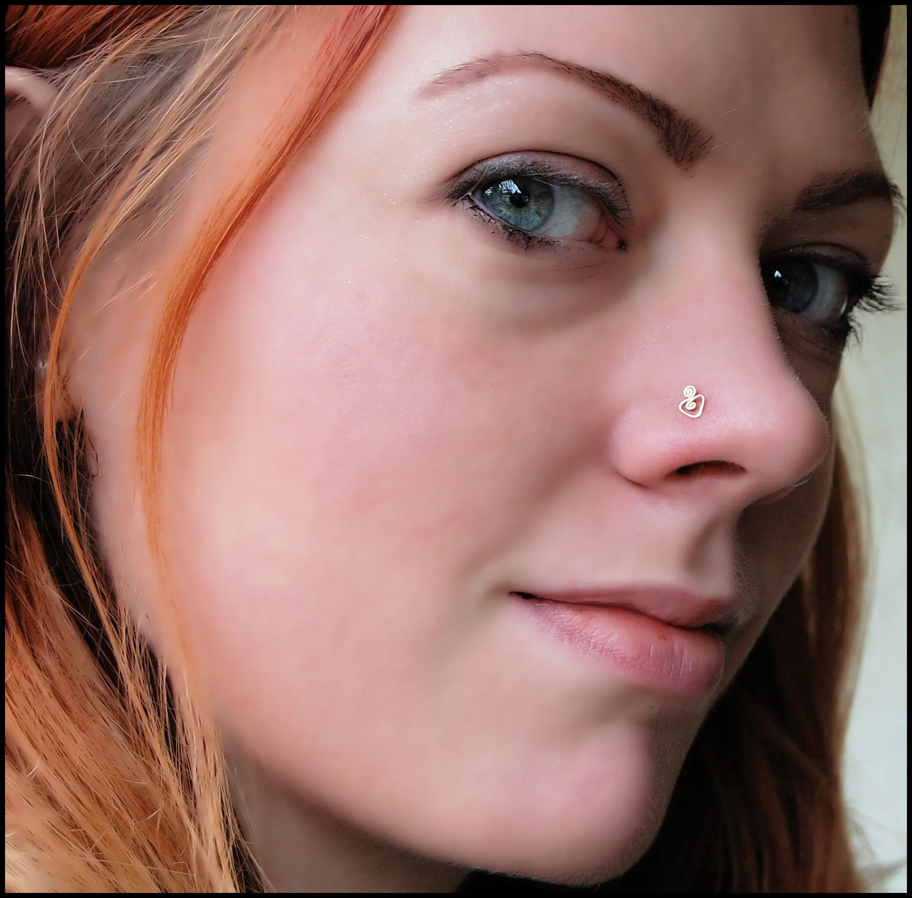 Tribal Goddess in Gold Nose Stud