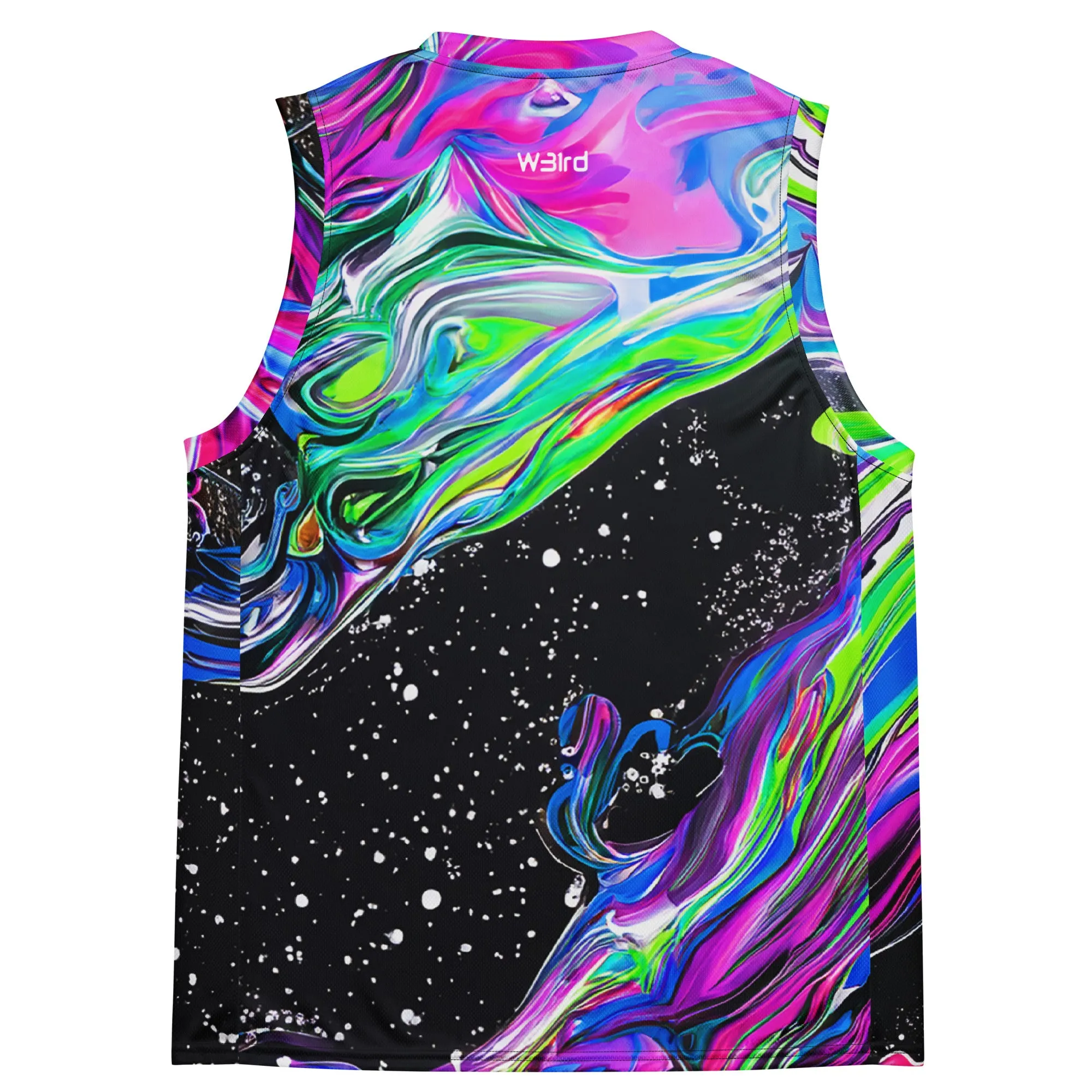 Trippy Color Swirls Sleeveless Basketball jersey