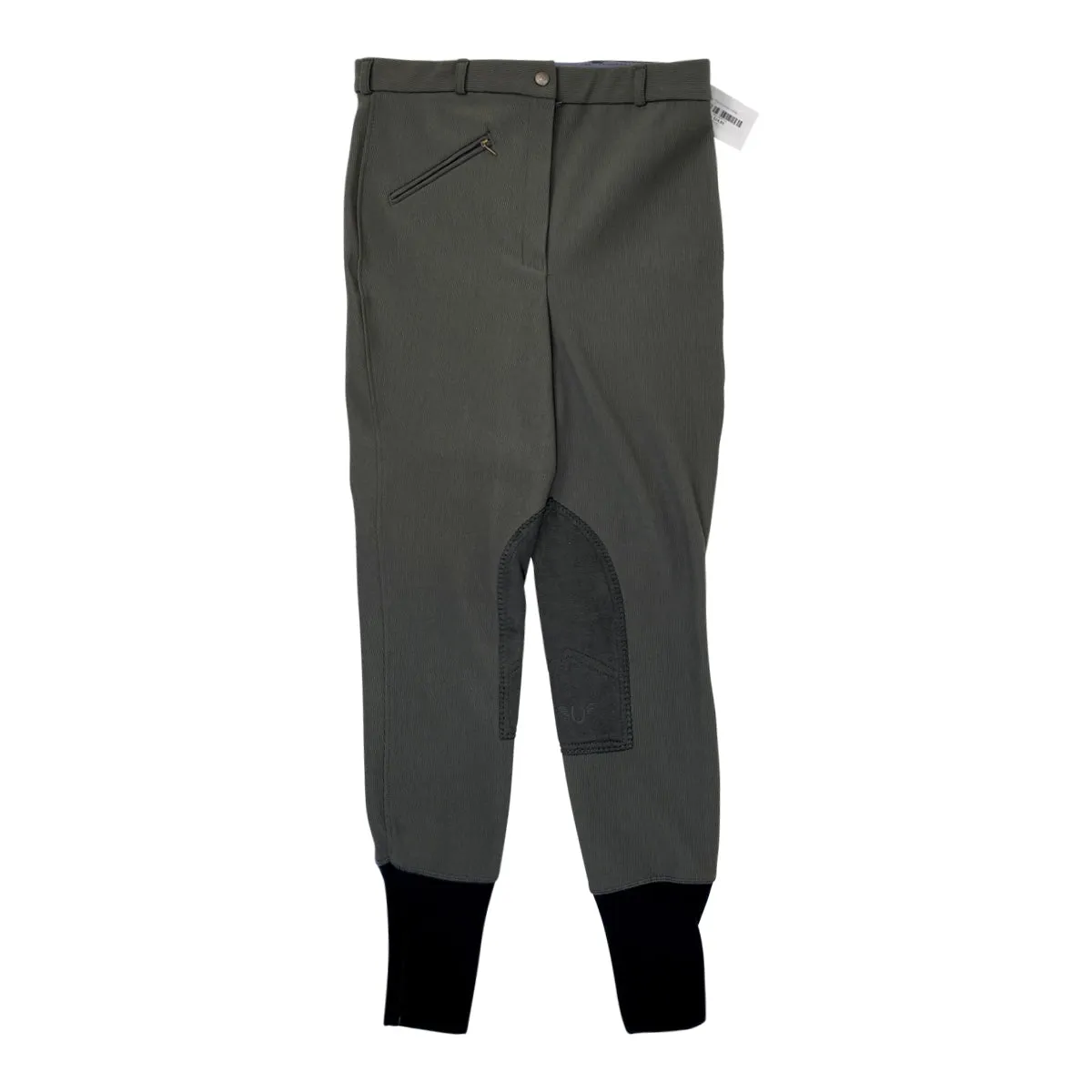 TuffRider Ribbed Breeches in Charcoal - Women's 30