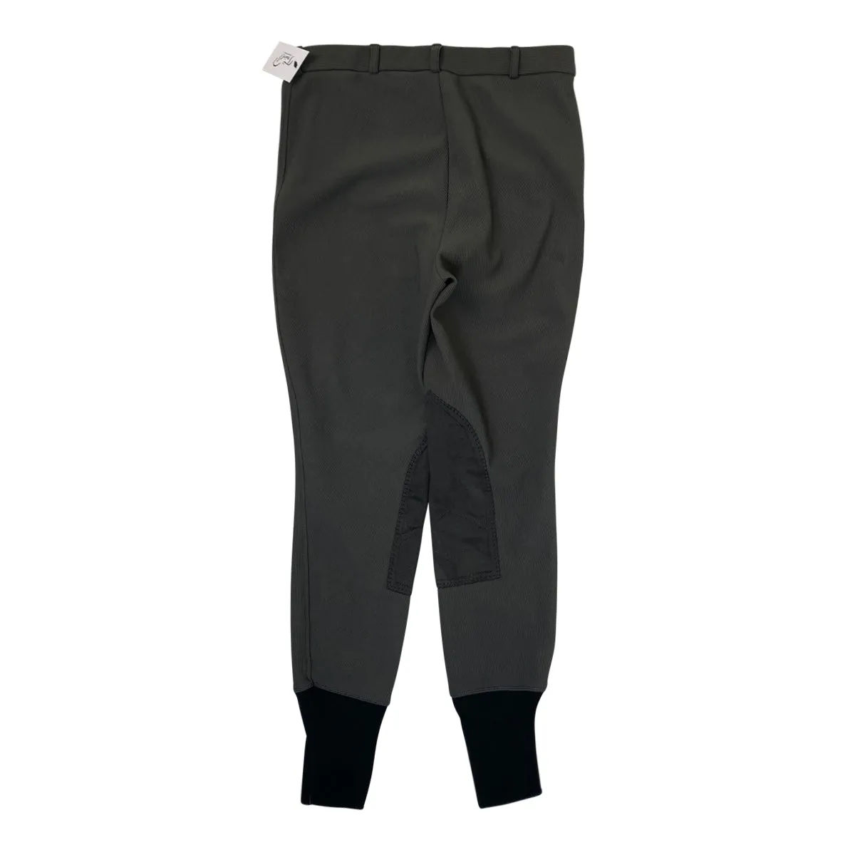 TuffRider Ribbed Breeches in Charcoal - Women's 30