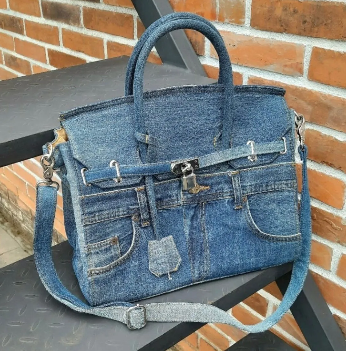 Upcycled Denim Birkin - Limited Edition