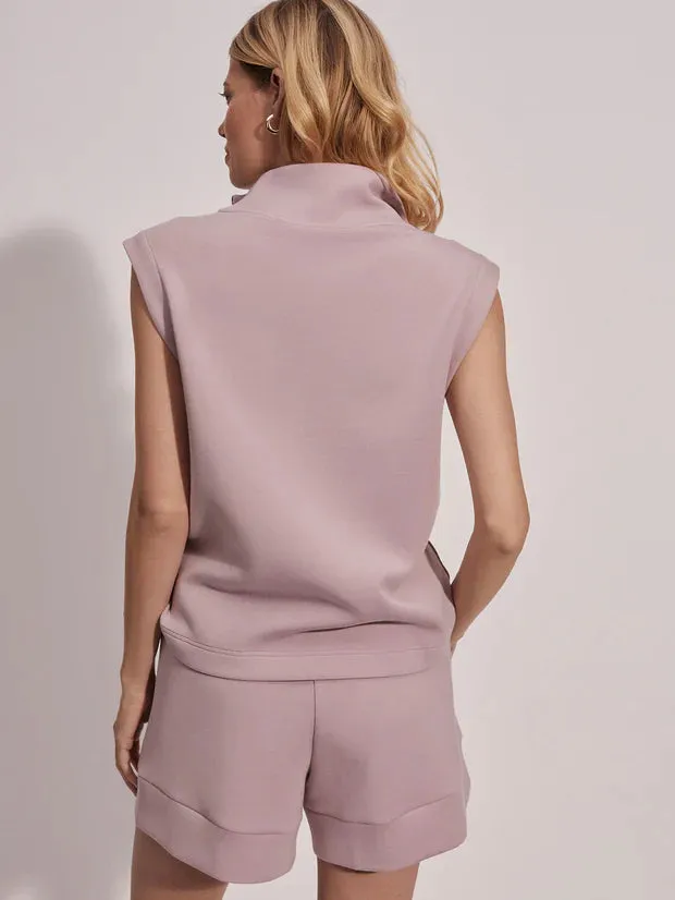 Varley Magnolia Half-Zip Tank - Ice Mauve