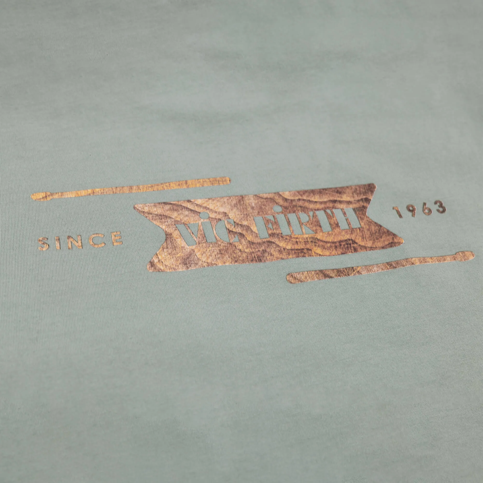 Vic Firth Limited Edition Sage Woodgrain Tee Shirt