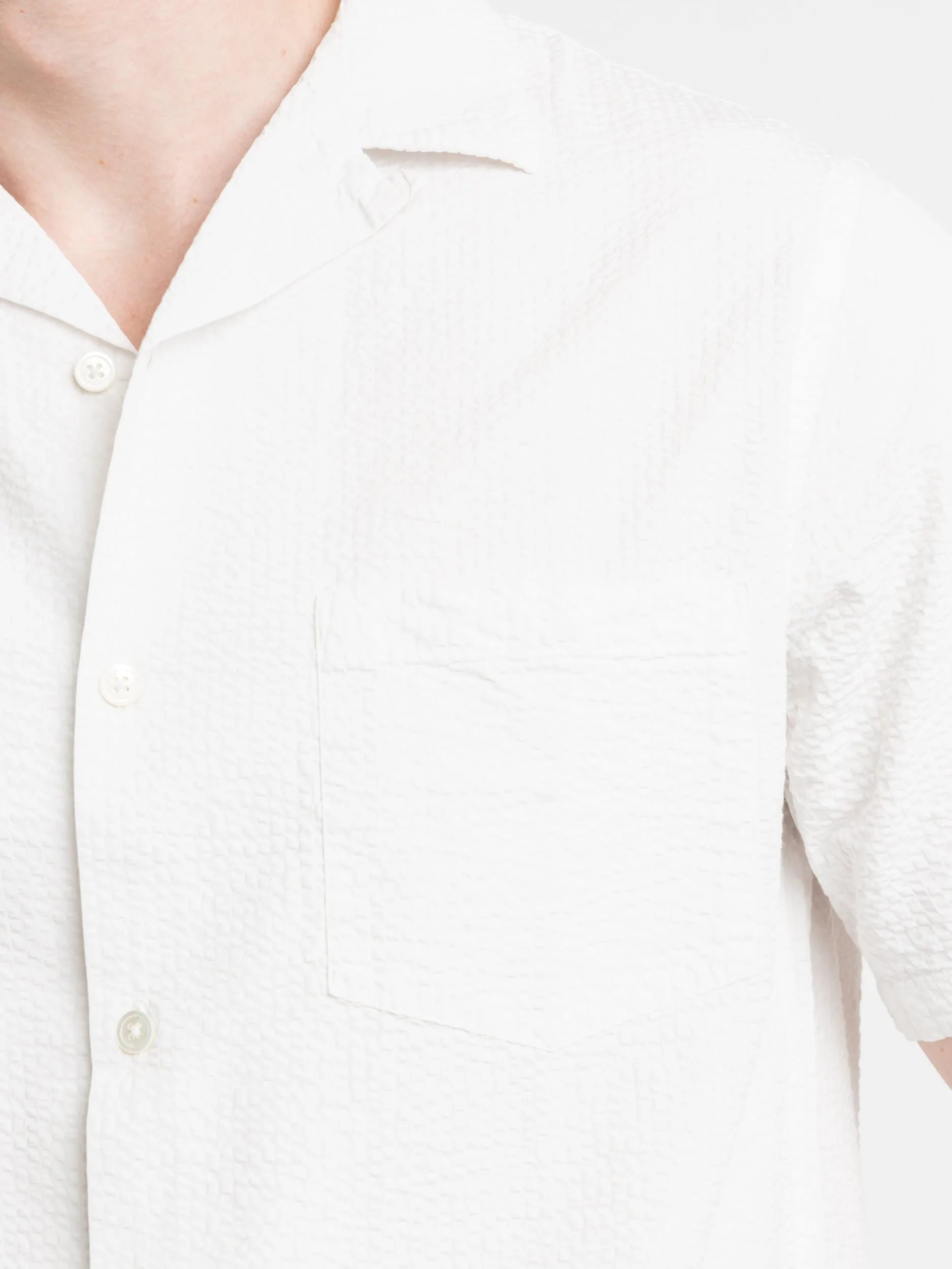 White Atlantico Camp Collar Shirt