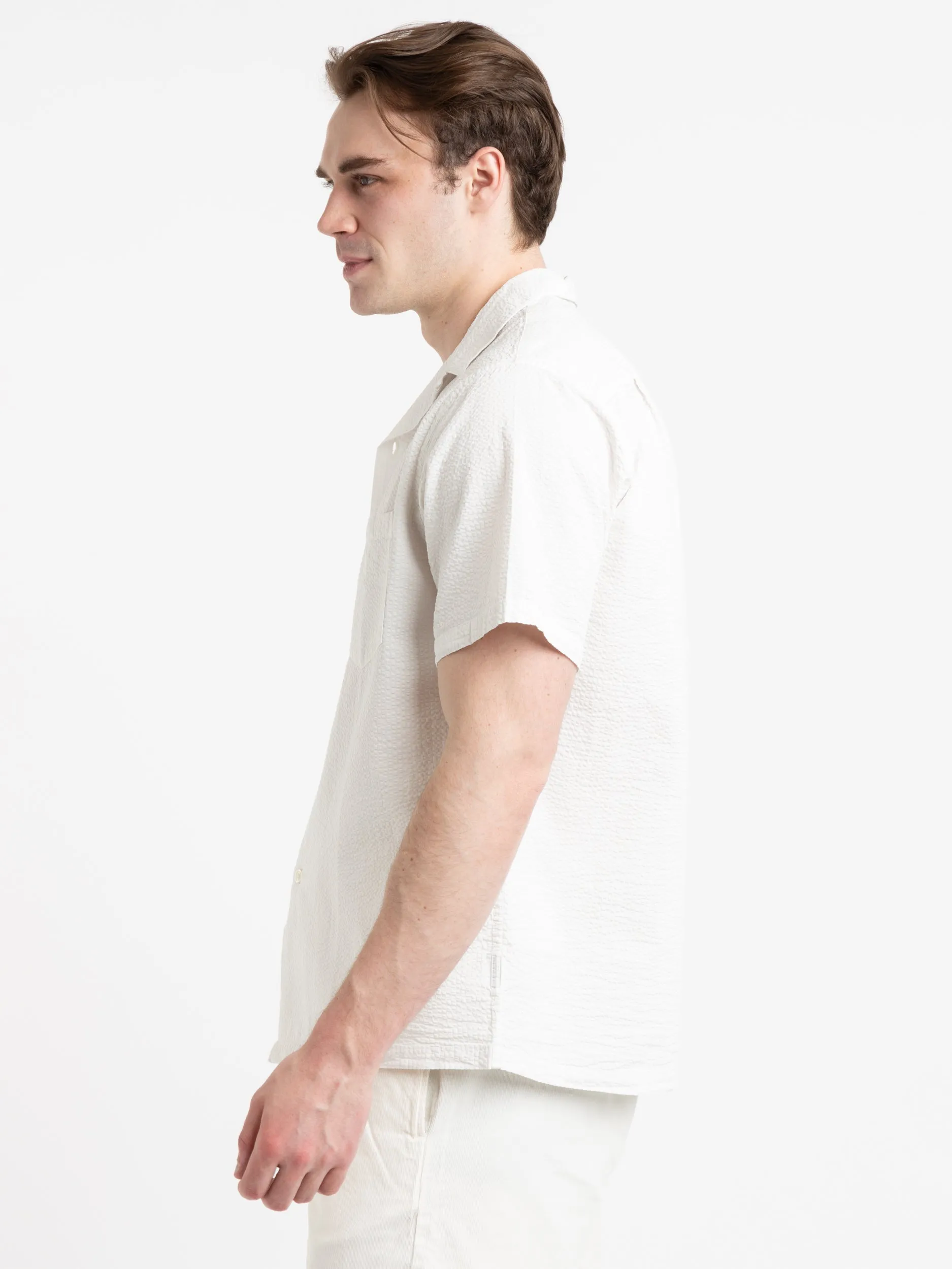 White Atlantico Camp Collar Shirt